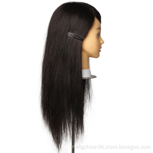 Wholesale 100 human hair hairdressing training mannequin head for hairdresser